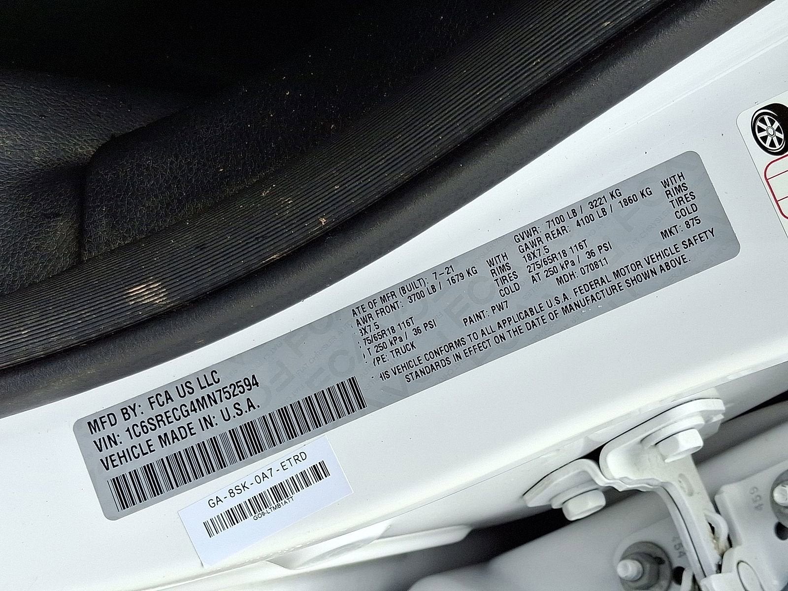 2021 RAM 1500 Tradesman