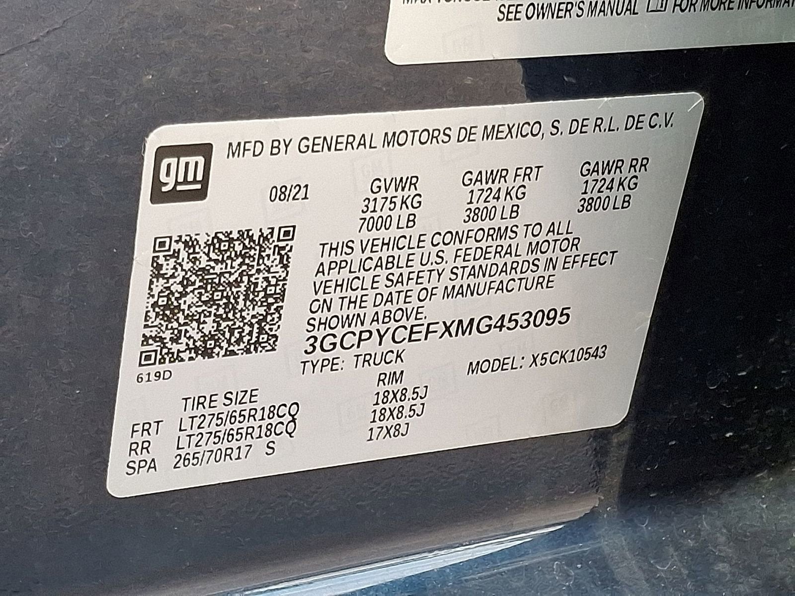 2021 Chevrolet Silverado 1500 Custom Trail Boss