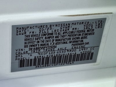 2023 Nissan Sentra SV Xtronic CVT