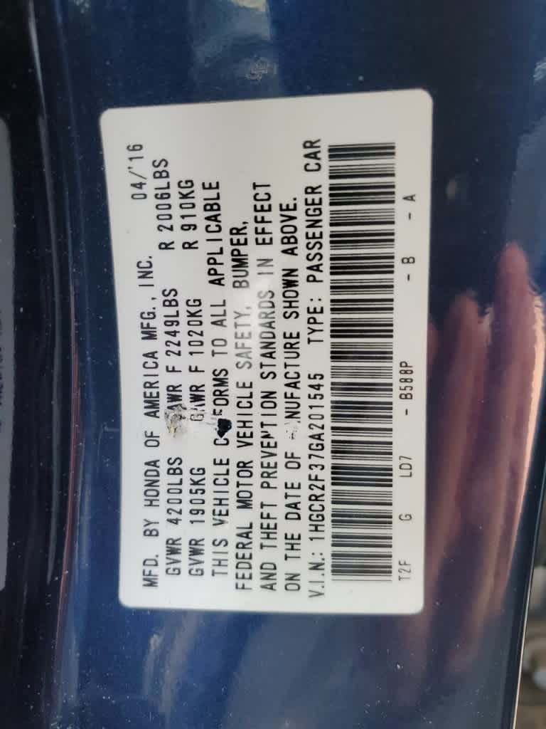 2016 Honda Accord LX