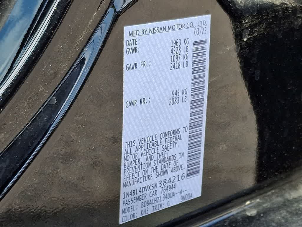 2025 Nissan Altima SV