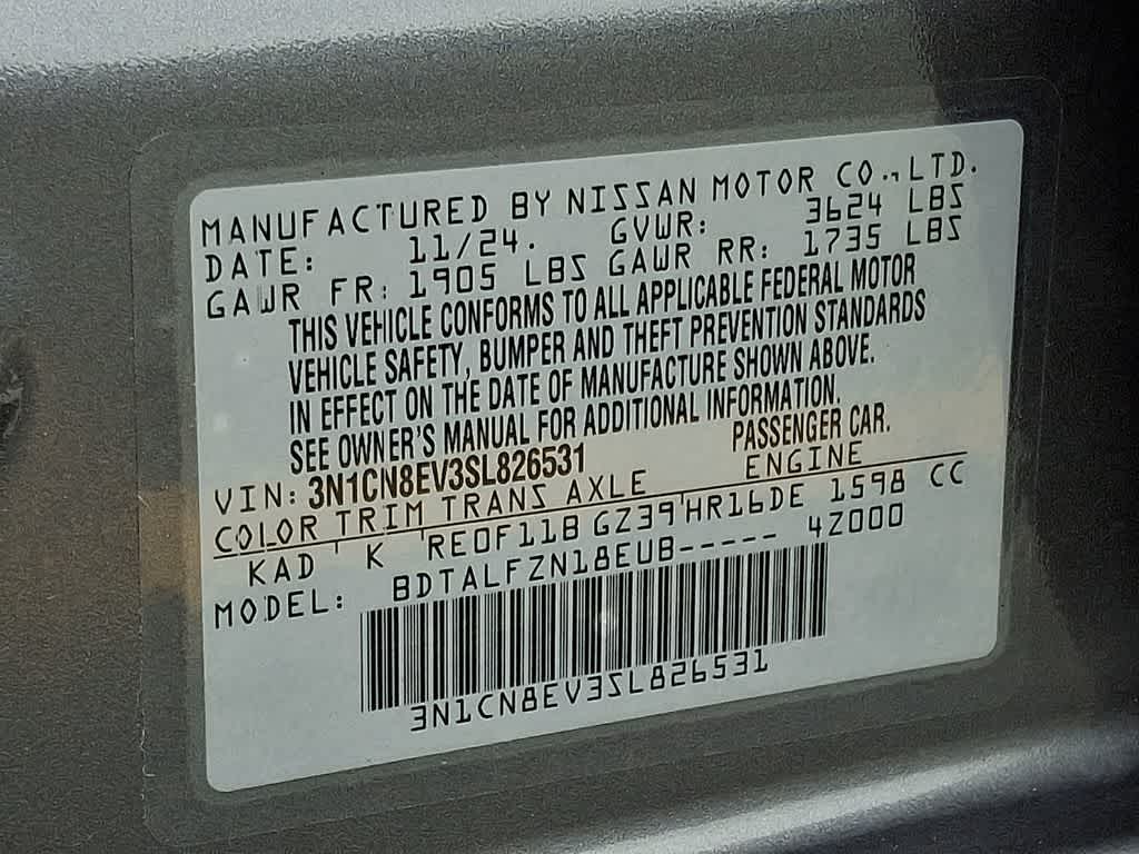 2025 Nissan Versa SV