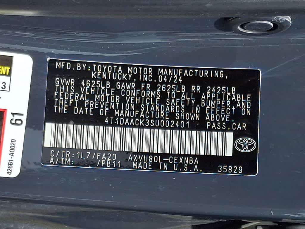 2025 Toyota Camry LE