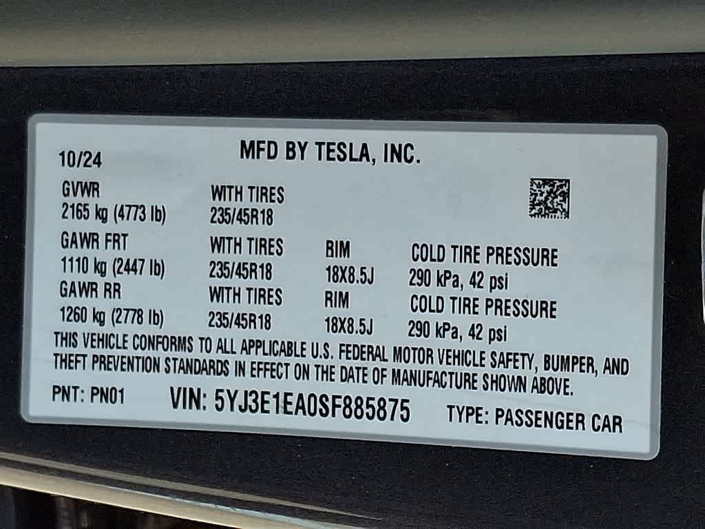2025 Tesla Model 3 Long Range