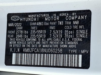 2022 Hyundai Tucson Hybrid SEL Convenience