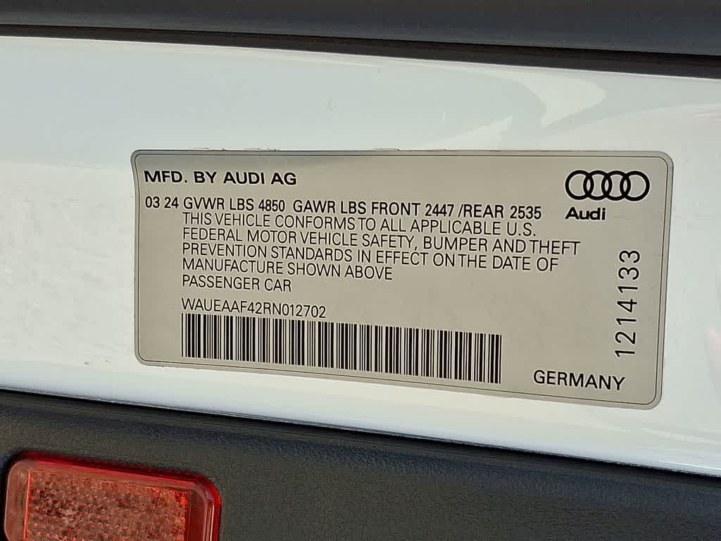 2024 Audi A4 Sedan S line Premium Plus