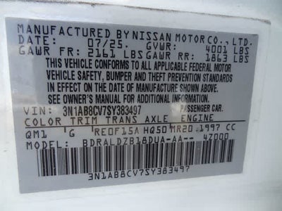 2025 Nissan Sentra SV