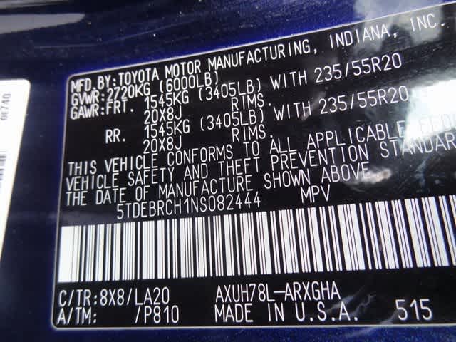 2022 Toyota Highlander Hybrid Platinum