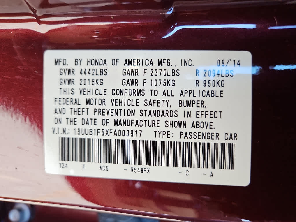 2015 Acura TLX Tech