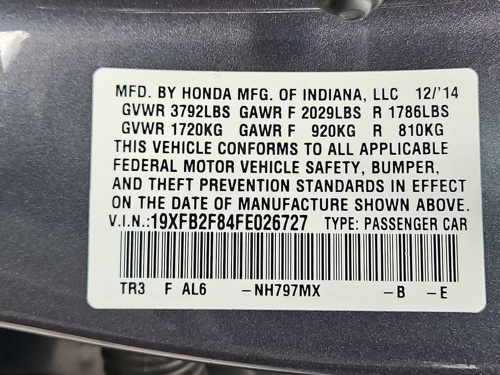 2015 Honda Civic EX