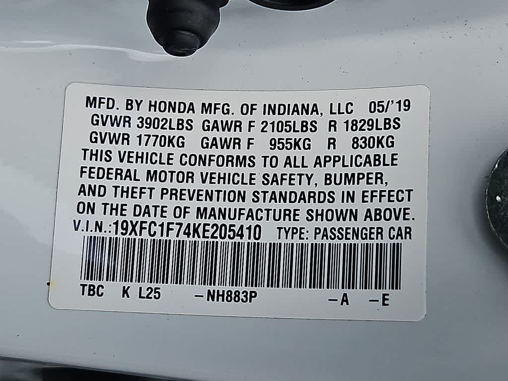 2019 Honda Civic Sedan EX-L