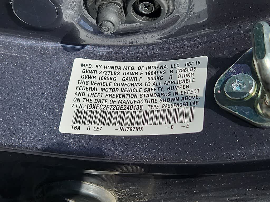 2016 Honda Civic Sedan EX