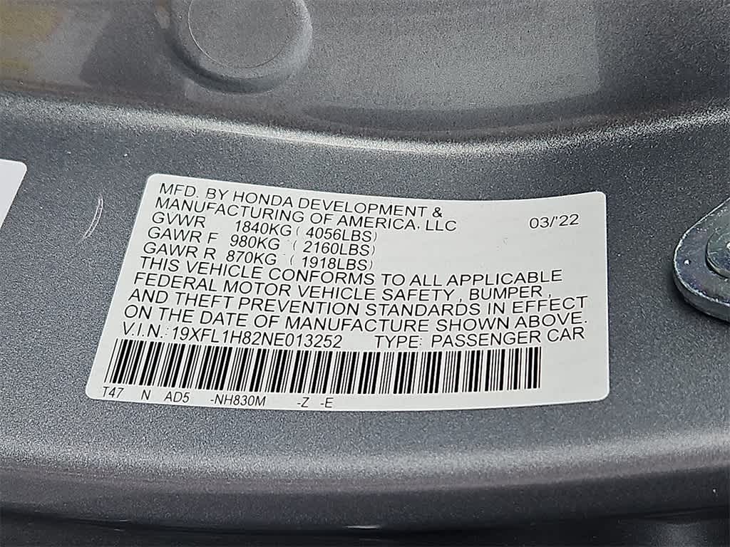 2022 Honda Civic Hatchback Sport Touring