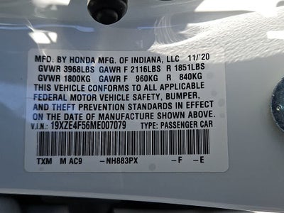 2021 Honda Insight EX