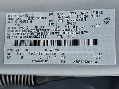 2022 Ford F-150 LARIAT