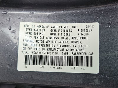 2015 Honda Accord Base