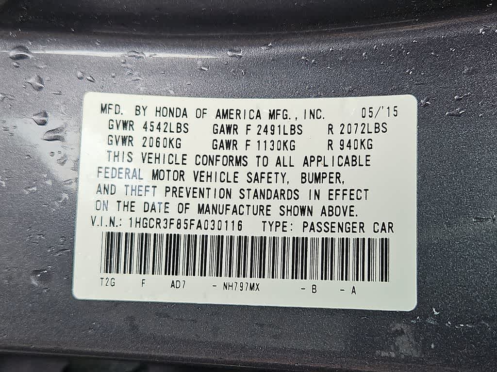 2015 Honda Accord Base