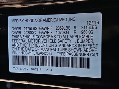 2020 Honda Accord Sport