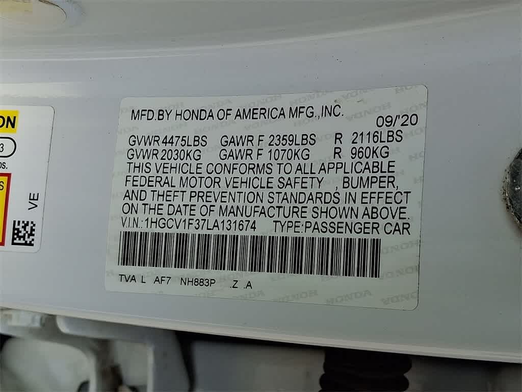 2020 Honda Accord Sport