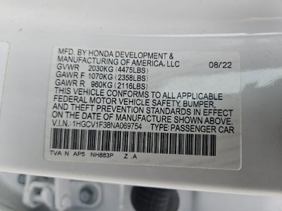 2022 Honda Accord Sport