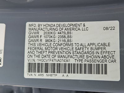 2022 Honda Accord Sport SE
