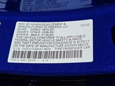 2022 Honda Accord Sport SE