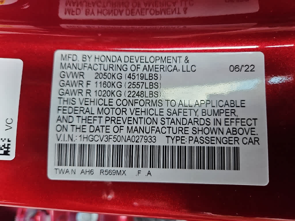 2022 Honda Accord Hybrid EX-L - Photo 26