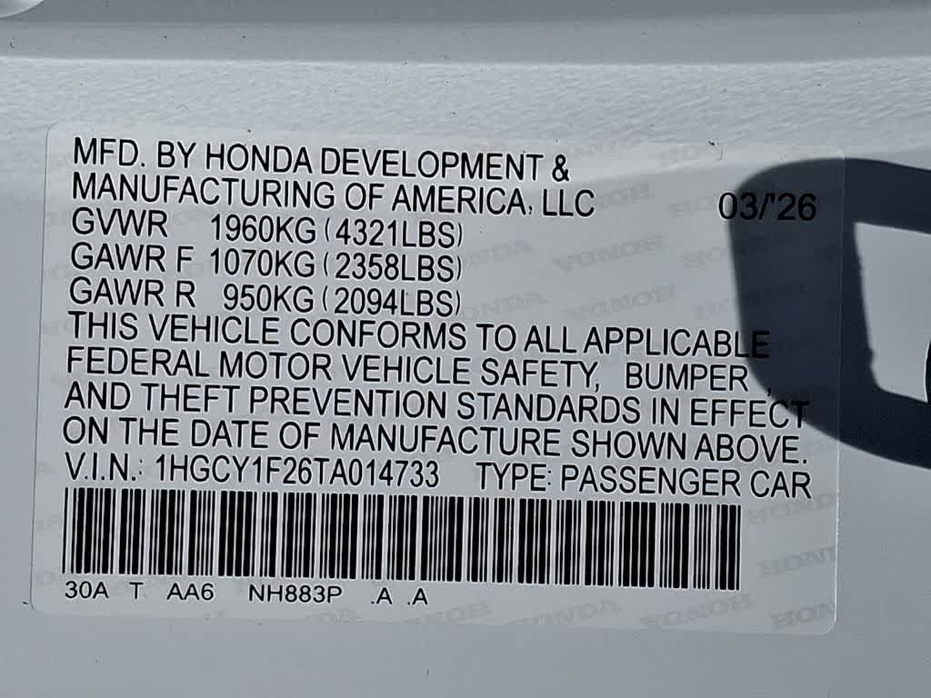 2026 Honda Accord LX