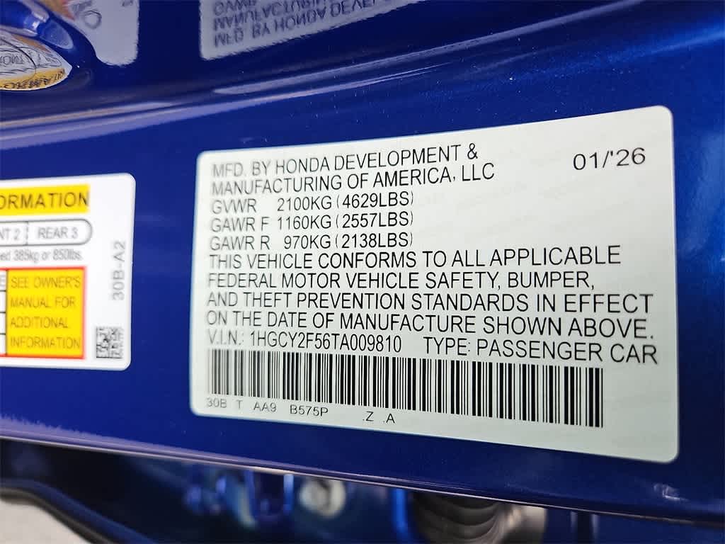 2026 Honda Accord Hybrid Sport