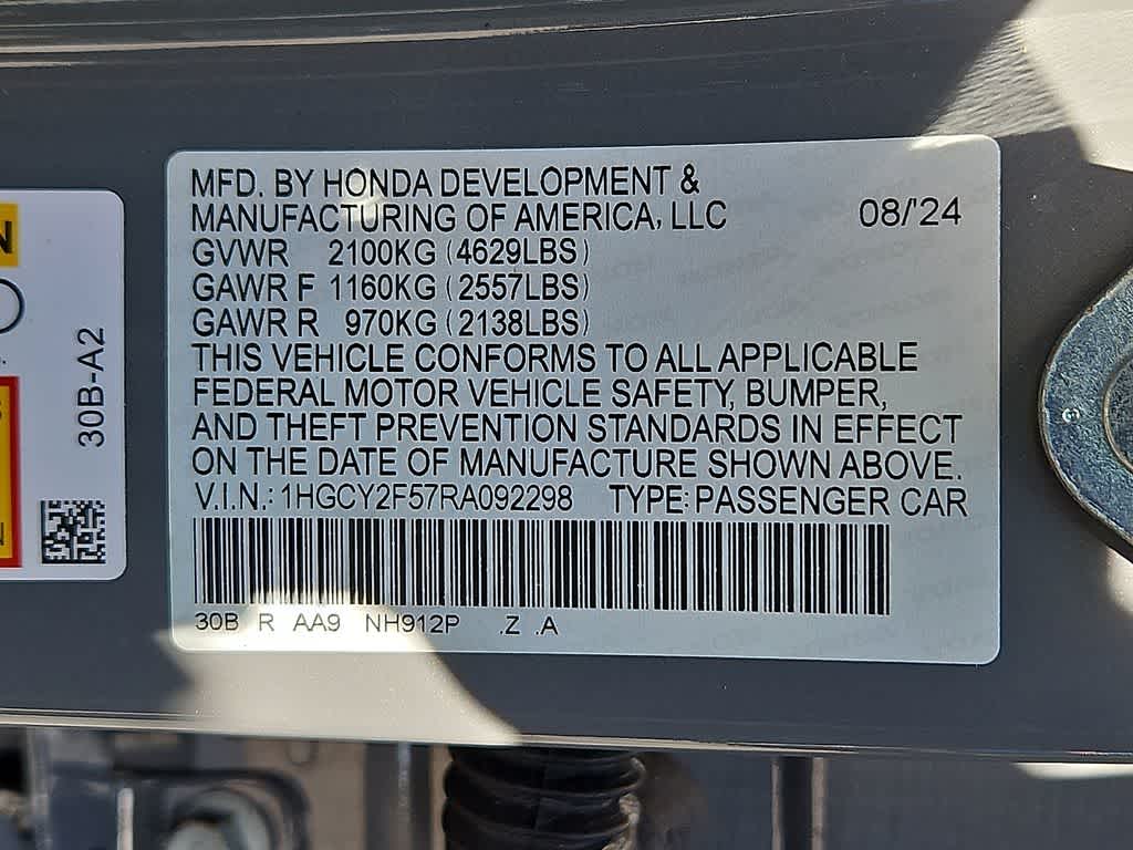 2024 Honda Accord Hybrid Sport