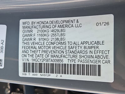 2026 Honda Accord Hybrid Sport