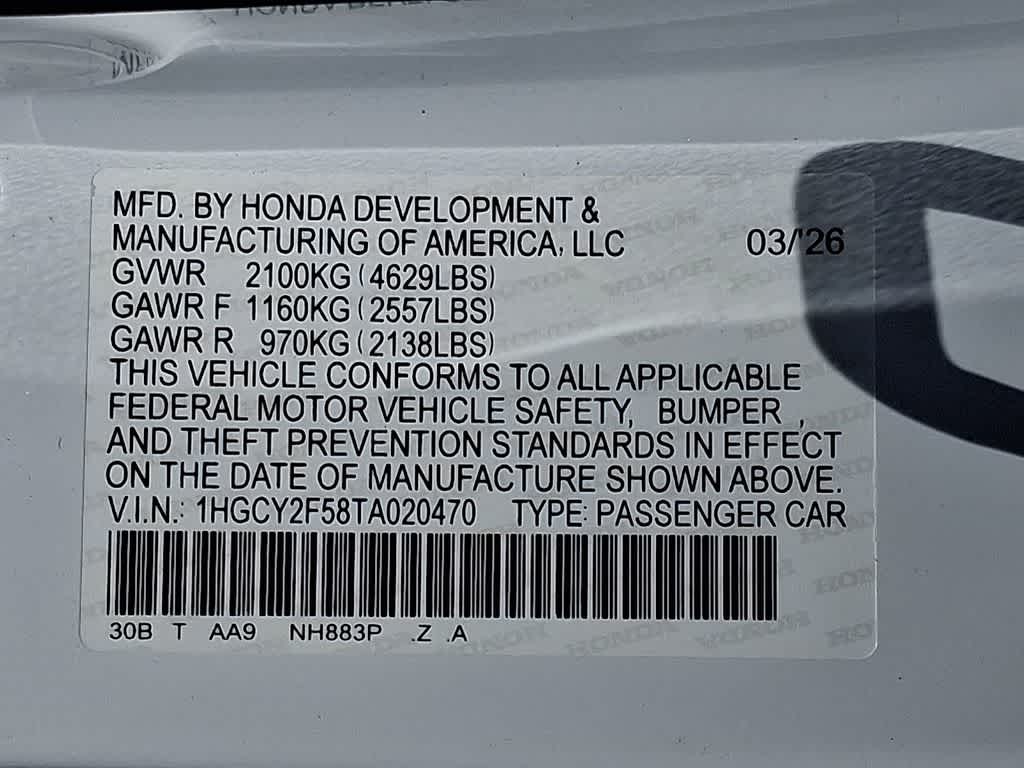 2026 Honda Accord Hybrid Sport