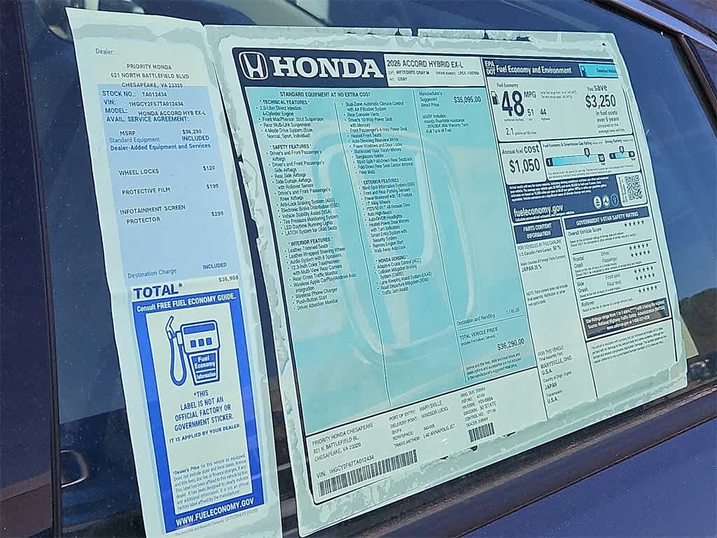 2026 Honda Accord EX-L