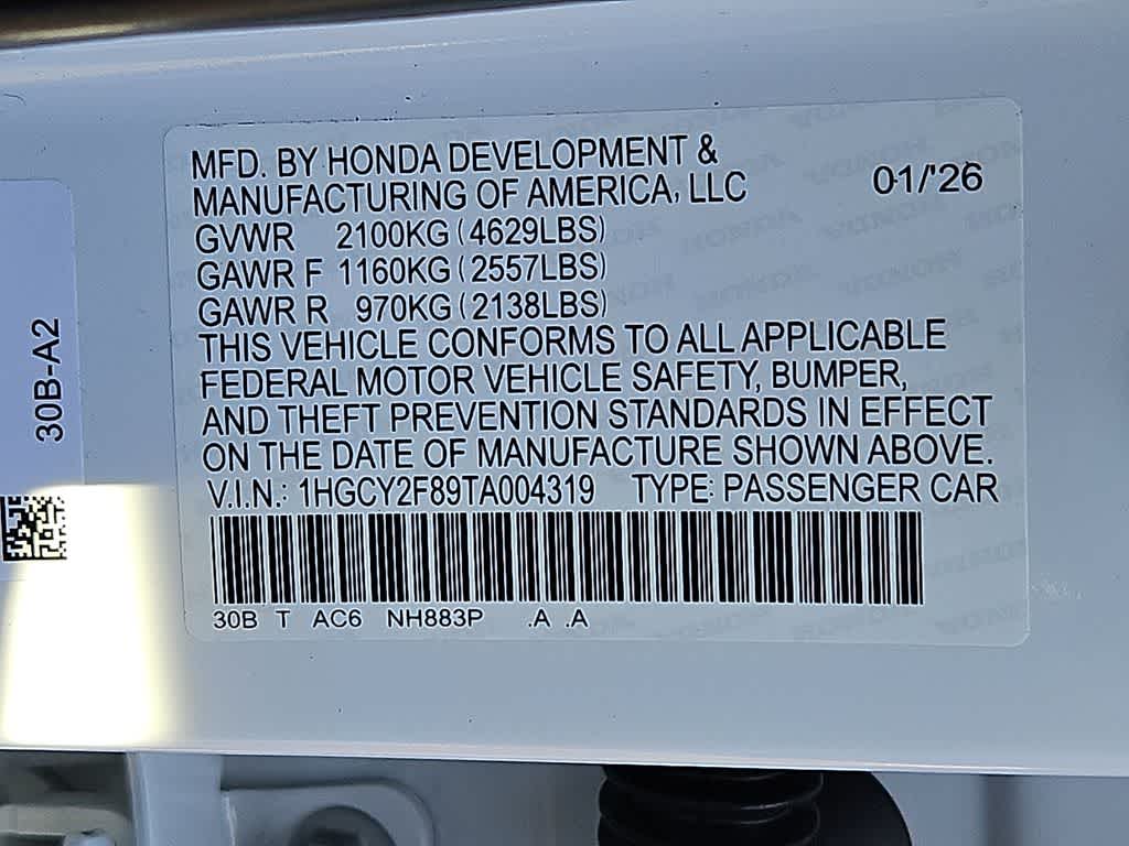 2026 Honda Accord Touring