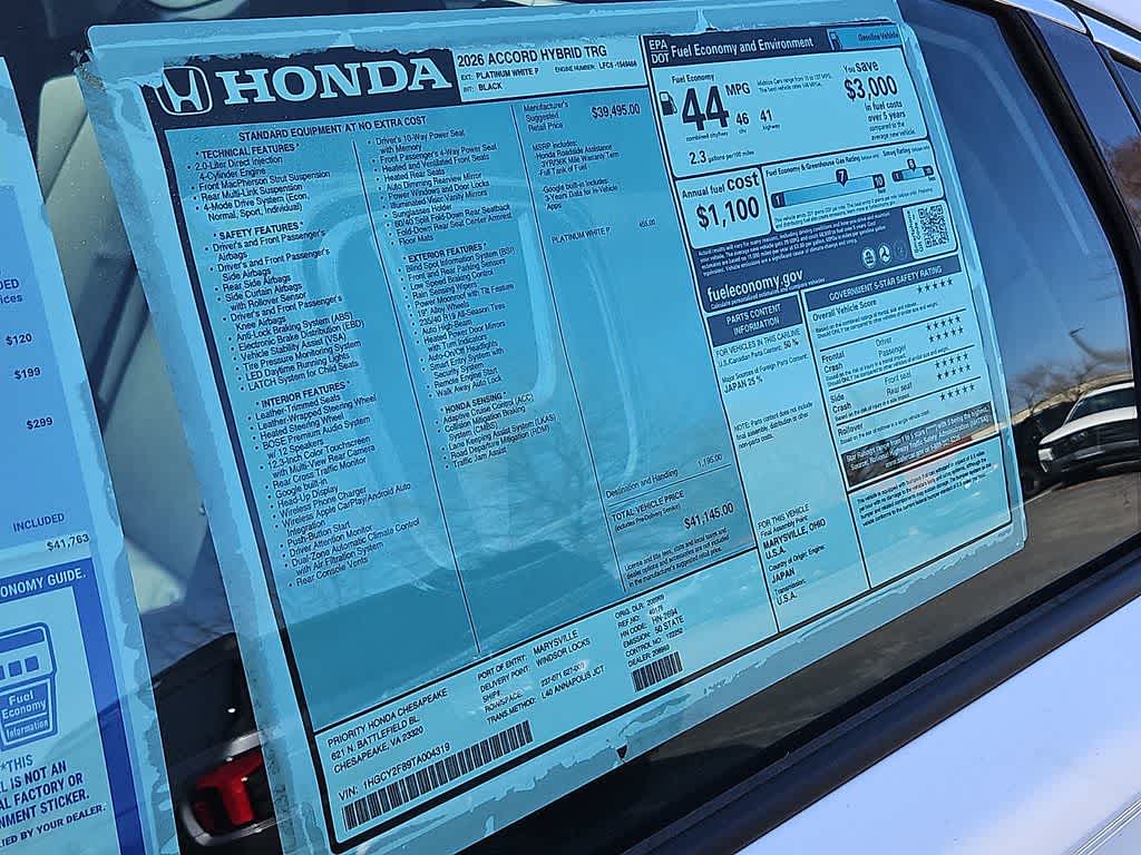 2026 Honda Accord Touring