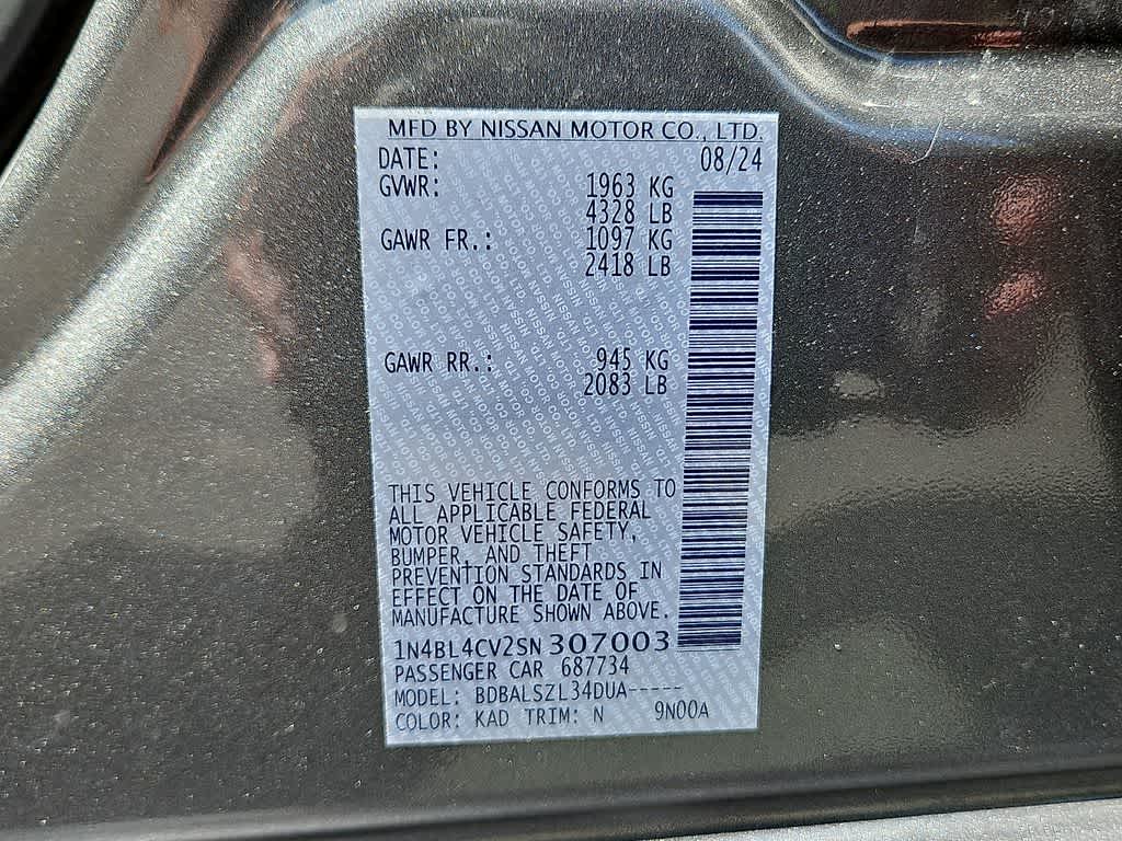 2025 Nissan Altima SR