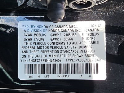 2017 Honda Civic Sedan EX-L