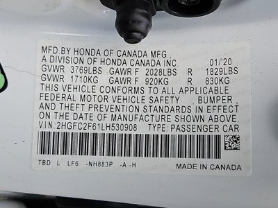 2020 Honda Civic Sedan LX