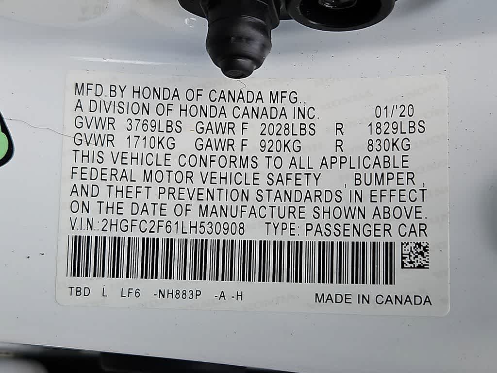 2020 Honda Civic Sedan LX