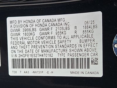 2026 Honda Civic Base