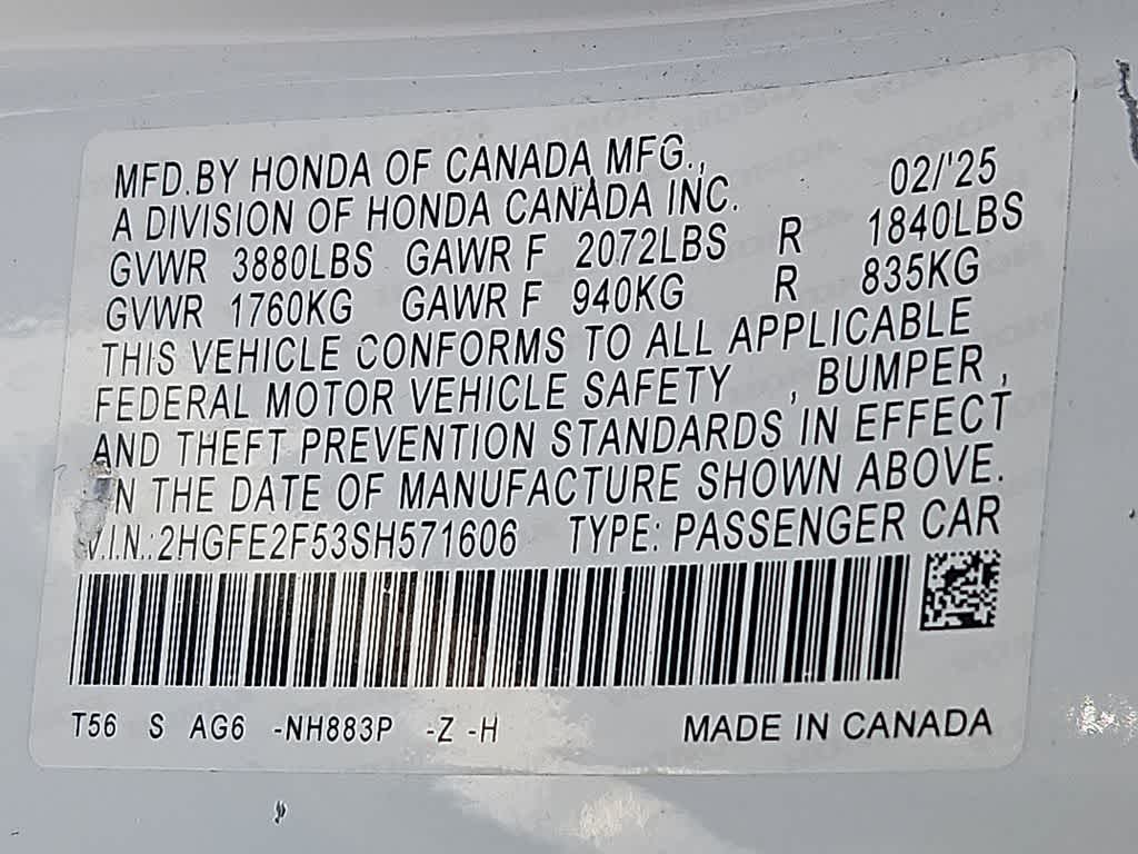 2025 Honda Civic Sport