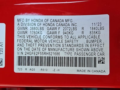 2024 Honda Civic Sport