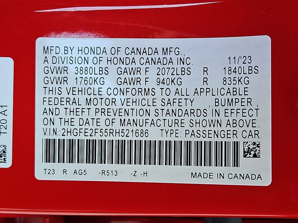 2024 Honda Civic Sport