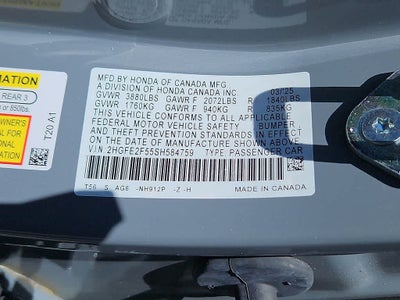 2025 Honda Civic Sport