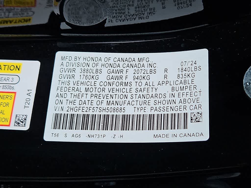 2025 Honda Civic Sport