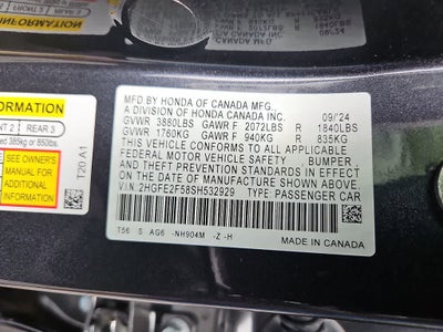 2025 Honda Civic Sport