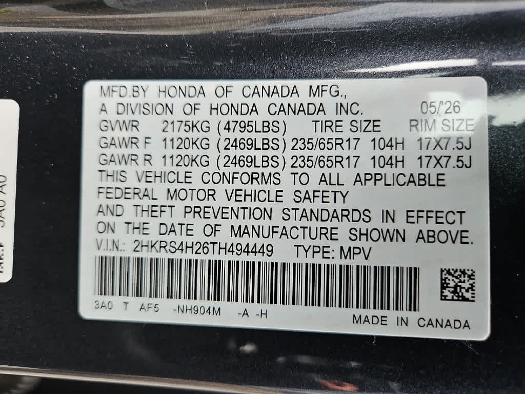 2026 Honda CR-V LX