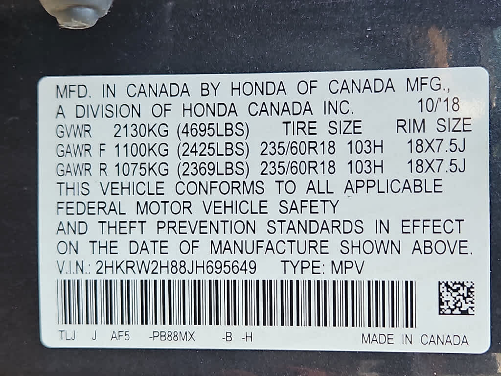 2018 Honda CR-V EX-L