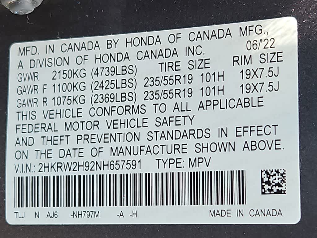 2022 Honda CR-V Touring