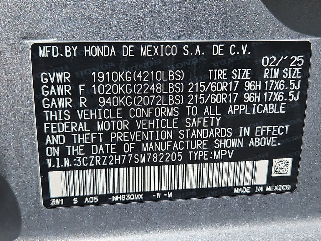 2025 Honda HR-V EX-L